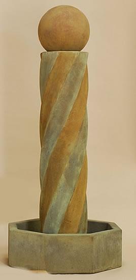 Swirl Water Outdoor Cast Stone Garden Fountain Fountain Tuscan